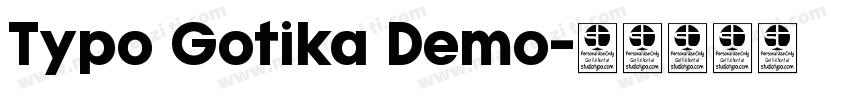 Typo Gotika Demo字体转换